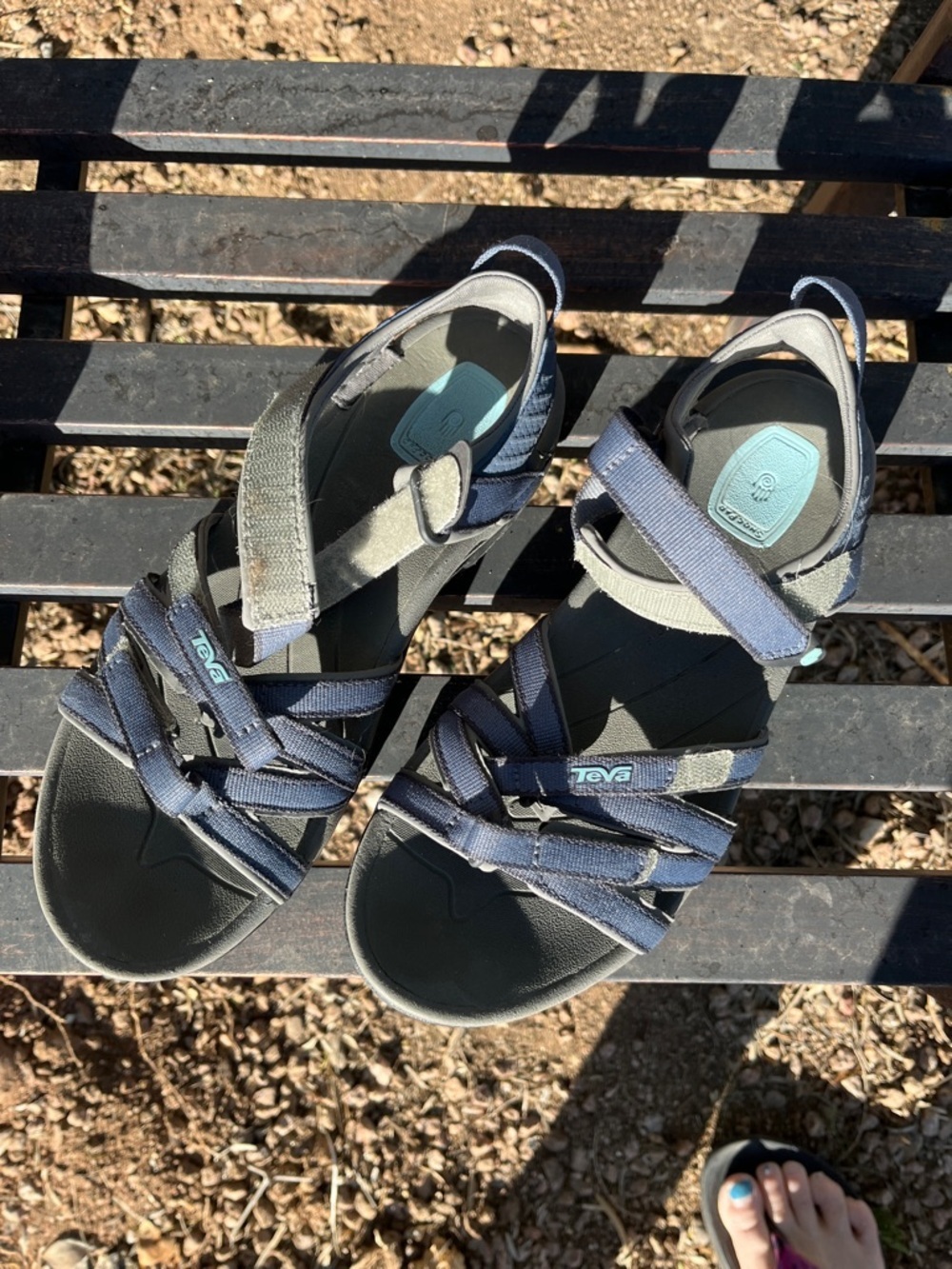 Teva Women's Navy and Gray Terra Sandals, Size 9